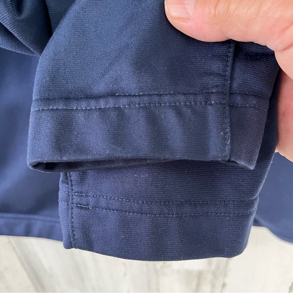 Nike Women’s Blue Full Zip Track Jacket Size Large 100% Polyester In Blue/White - Picture 7 of 8